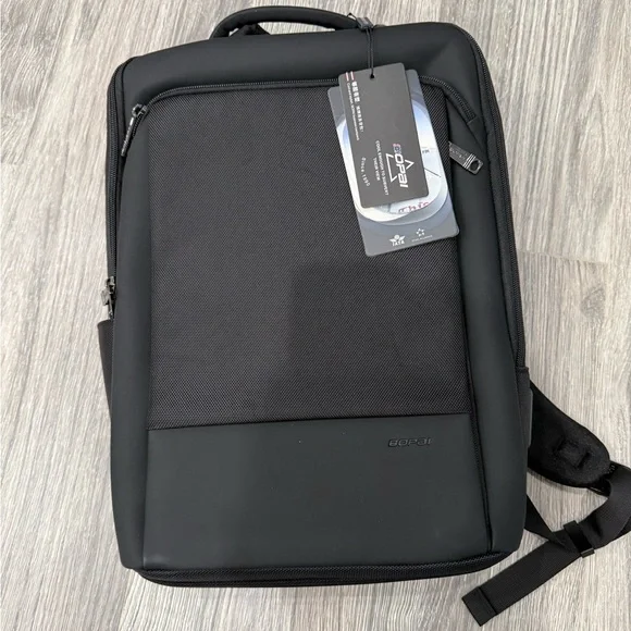 Sleek Black Men's Backpack by